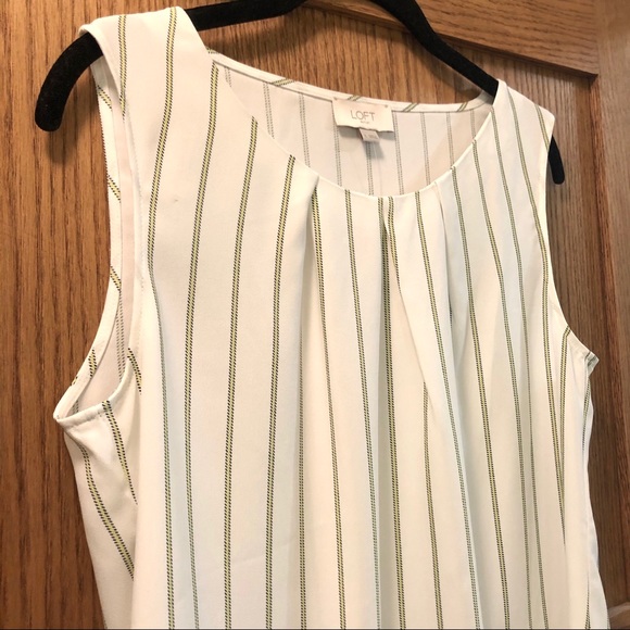 LOFT Outlet Pleated Neck Shell - Picture 6 of 10